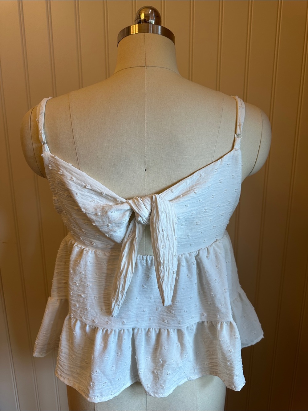 Altar'd State White Textured Ruffle Cami - Picture 2 of 2